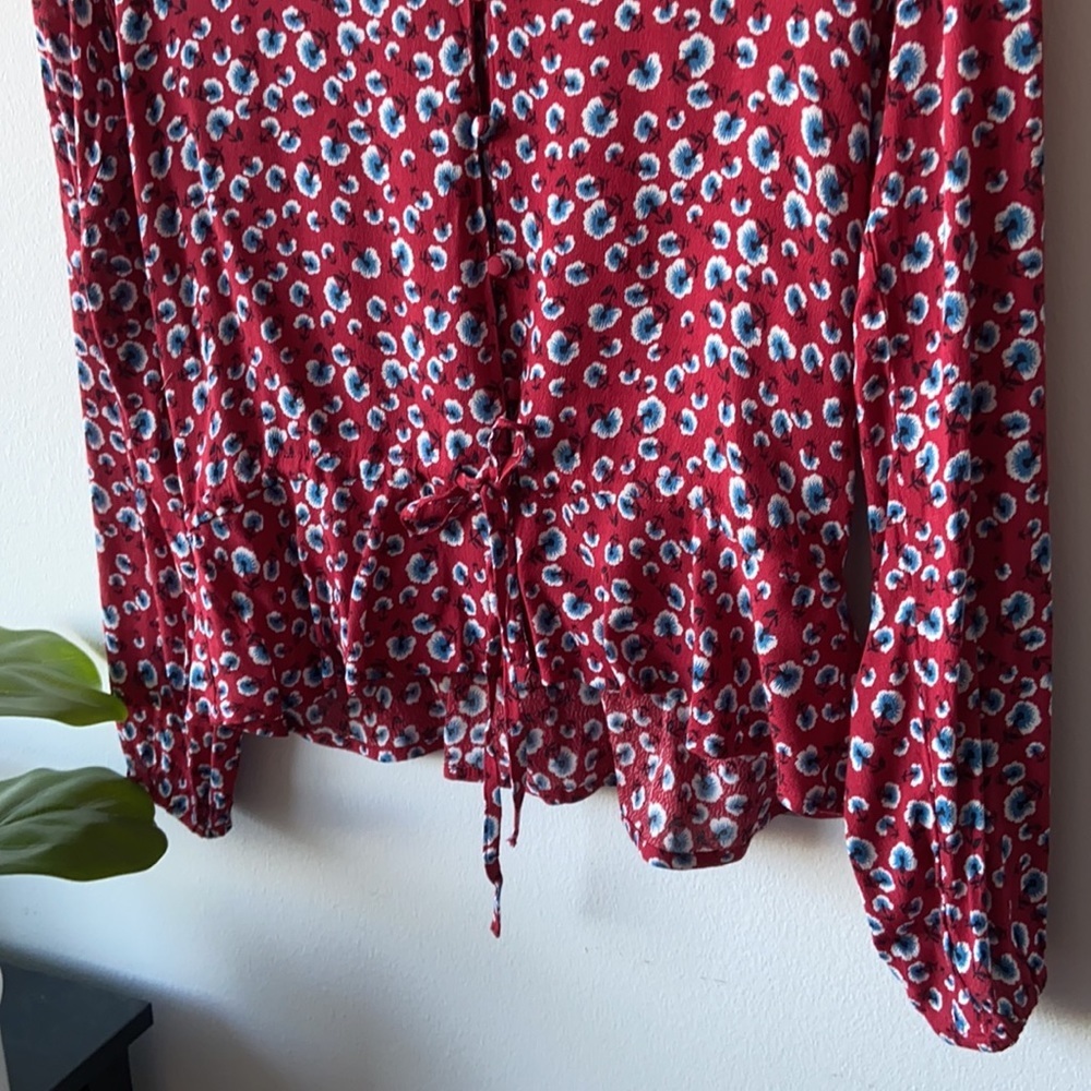 Rails X Revolve Beaux Drawstring Blouse Top In Re… - image 8